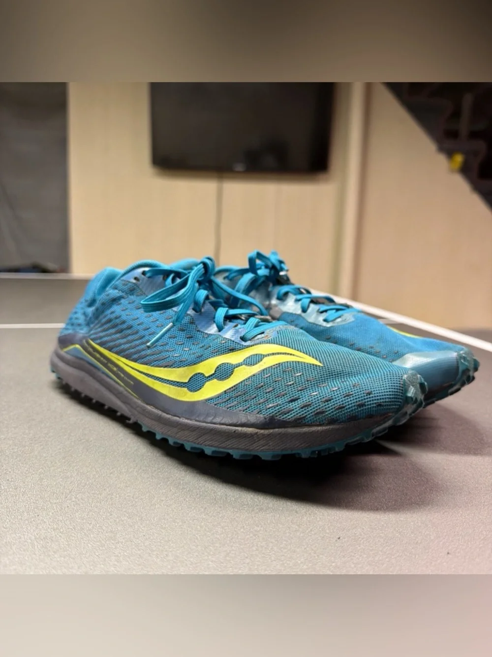 Saucony Kilkenny XC8 Cross Country Mid Distance Track Spikes BLUE 10 Men’s‎